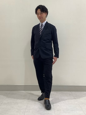 「BRICK HOUSE by TOKYO SHIRT（ブリックハウス）のアイテム（ネクタイ、ピンク系）」を使った、BRICK HOUSE by Tokyo Shirts 青森エルム店さん（レディース・164cm）の春コーディネート