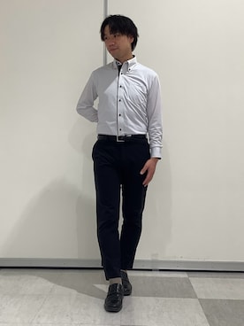 「東京シャツ」｜BRICK HOUSE by Tokyo Shirts 青森エルム店さん（メンズ・175cm）の春コーディネート
