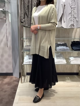 「ビジネススタイル」｜「アイテム（チュニック）」を使った、BRICK HOUSE by Tokyo Shirts 青森エルム店さん（レディース・163cm）の夏コーディネート