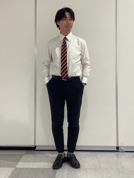 「東京シャツ」｜BRICK HOUSE by Tokyo Shirts 青森エルム店さん（メンズ・175cm）の春コーディネート
