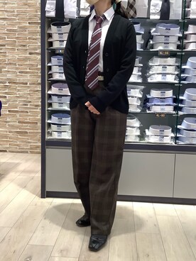 BRICK HOUSE by Tokyo Shirts 青森エルム店さん（レディース・154cm）の冬コーディネート