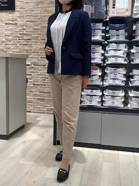 「BRICK HOUSE by TOKYO SHIRT」｜「アイテム（ジャケット/アウター）」を使った、BRICK HOUSE by Tokyo Shirts 青森エルム店さん（レディース・164cm）の春コーディネート
