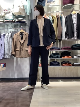 「ペタンコ靴」｜BRICK HOUSE by Tokyo Shirts 青森エルム店さん（レディース・171cm）の秋コーディネート