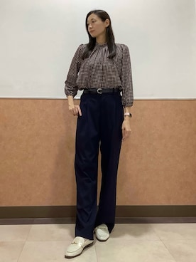 「アイテム（トップス）」を使った、BRICK HOUSE by Tokyo Shirts 青森エルム店さん（レディース・171cm）の夏コーディネート