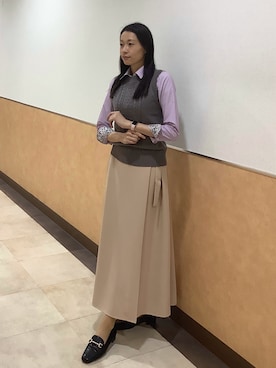 BRICK HOUSE by Tokyo Shirts 青森エルム店さん（骨格ナチュラル・レディース・171cm）の秋コーディネート