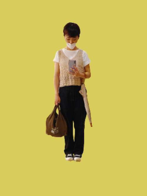 セール】【WEB限定セール】＼新色登場／異素材切り替えフレンチ