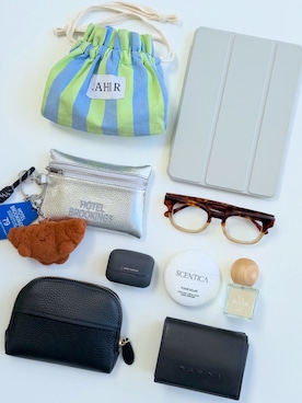 「アイテム（ポーチ）」を使った、iskwykさん（レディース・163cm）の冬コーディネート