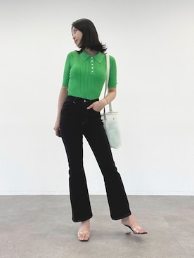 「koe（コエ）のアイテム（トップス）」を使った、koe_officialさん（レディース・160cm）の夏コーディネート