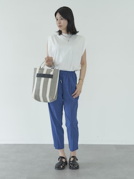 「koe（コエ）のアイテム（トップス）」を使った、koe_officialさん（レディース・160cm）の夏コーディネート