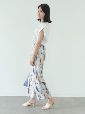 「koe（コエ）のアイテム（トップス）」を使った、koe_officialさん（レディース・160cm）の夏コーディネート