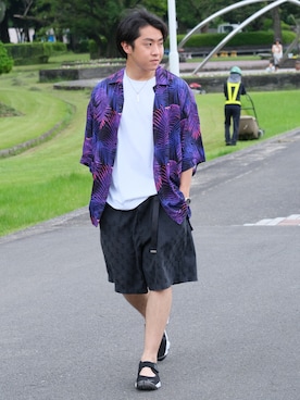 「SEANJOHN（ショーンジョン）のアイテム（パンツ）」を使った、ユウキさん（メンズ・171cm）の夏コーディネート