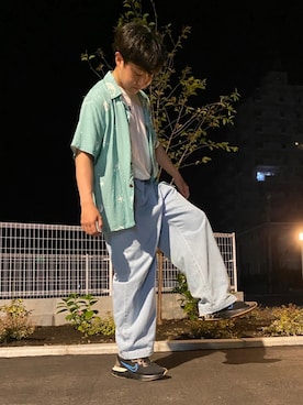 「タックイン」｜ユウキさん（メンズ・171cm）の夏コーディネート