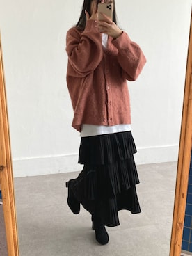 「24SS春の新作」｜「アイテム（ブーツ）」を使った、Koyuさん（レディース・160cm）の冬コーディネート