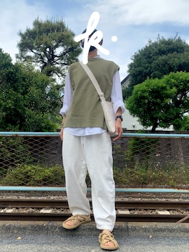 「ごきげんウィーク」｜「アイテム（その他トップス）」を使った、こたろうさん（メンズ・171cm）の春コーディネート
