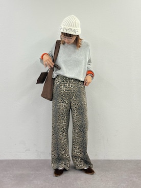 「CIAOPANIC TYPY（チャオパニックティピー）の【S～XL展開】アソート素材フラットミュール（パンプス）」を使った、ayakaさん（レディース・158cm）の秋コーディネート