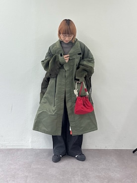 「アイテム（モッズコート）」を使った、ayakaさん（レディース・158cm・20代）の秋コーディネート