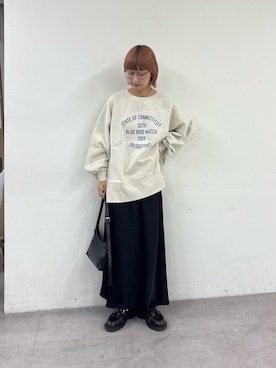 「アイテム（スウェット）」を使った、ayakaさん（レディース・158cm）の秋コーディネート