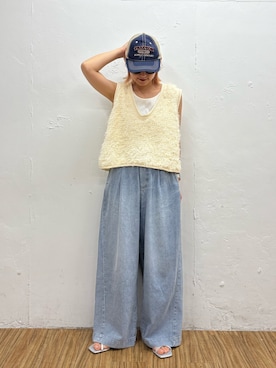 「メガネ女子」｜ayakaさん（レディース・158cm）の春コーディネート