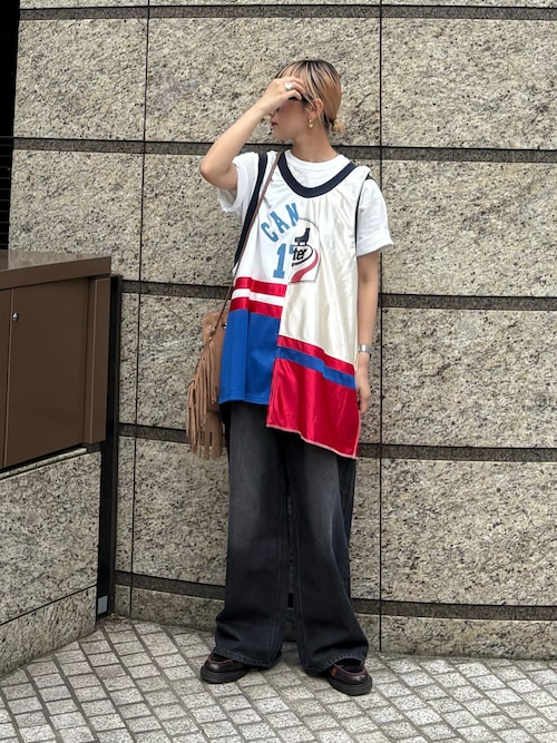 【新色追加】【UNISEX】オーバーダイワイドデニムパンツ
