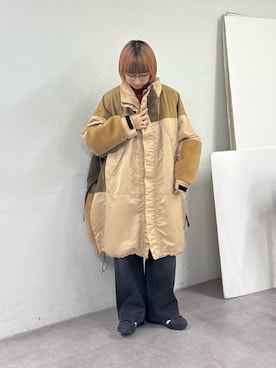「アイテム（モッズコート）」を使った、ayakaさん（レディース・158cm）の冬コーディネート
