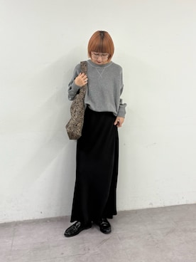 「アイテム（トートバッグ）」を使った、ayakaさん（レディース・158cm）の秋コーディネート