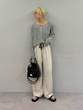 「CIAOPANIC TYPY（チャオパニックティピー）のアイテム（パンツ）」を使った、ayakaさん（レディース・158cm）の夏コーディネート