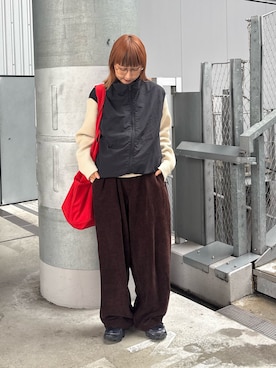 「アイテム（ベスト）」を使った、ayakaさん（レディース・158cm・20代）の秋コーディネート