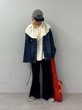 「etsinta（エシンタ）のアイテム（トップス）」を使った、ayakaさん（レディース・158cm）の春コーディネート