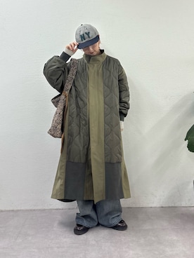 「アイテム（モッズコート）」を使った、ayakaさん（レディース・158cm・20代）の秋コーディネート