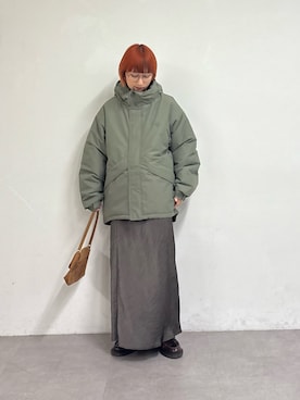 「アイテム（ダウンジャケット/コート）」を使った、ayakaさん（レディース・158cm・20代）の秋コーディネート