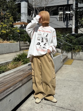 「SOUNDSGOOOOD（サウンズグッド）のアイテム」を使った、ayakaさん（レディース・158cm）の春コーディネート