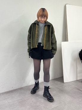 「etsinta（エシンタ）のアイテム」を使った、ayakaさん（レディース・158cm）の冬コーディネート