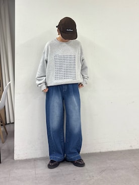 「アイテム（スウェット）」を使った、ayakaさん（レディース・158cm）の秋コーディネート