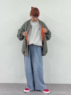 「アイテム（パンツ）」を使った、ayakaさん（レディース・158cm）の秋コーディネート
