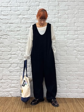 「アイテム（オールインワン・サロペット）」を使った、ayakaさん（レディース・158cm・20代）の夏コーディネート