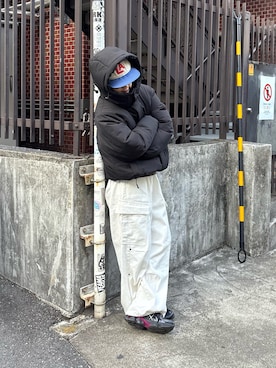 「CIAOPANIC TYPY（チャオパニックティピー）のアイテム（ダウンジャケット/コート）」を使った、ayakaさん（レディース・158cm）の冬コーディネート