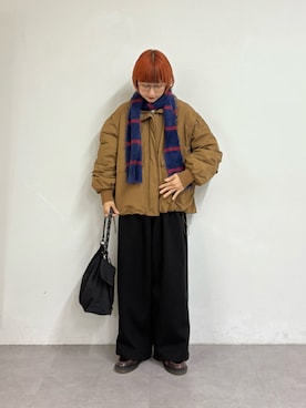 「アイテム（マフラー）」を使った、ayakaさん（レディース・158cm・20代）の秋コーディネート