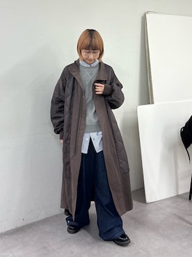 「アイテム（シャツ/ブラウス）」を使った、ayakaさん（レディース・158cm）の冬コーディネート