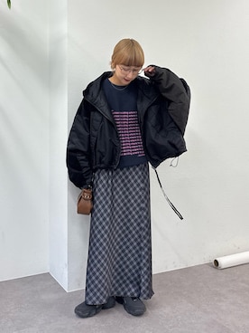 「CIAOPANIC TYPY（チャオパニックティピー）のアイテム（ダウンジャケット/コート）」を使った、ayakaさん（レディース・158cm）の冬コーディネート