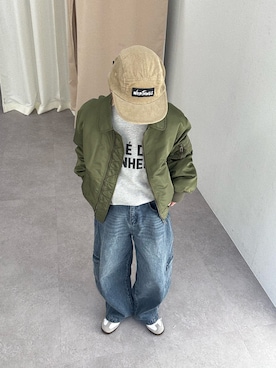 「CIAOPANIC TYPY（チャオパニックティピー）のアイテム（パンツ）」を使った、ayakaさん（レディース・158cm）の冬コーディネート