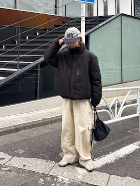 「CIAOPANIC TYPY（チャオパニックティピー）のアイテム（ダウンジャケット/コート）」を使った、ayakaさん（レディース・158cm）の冬コーディネート