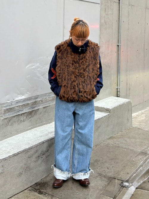 SOUNDS GOOOOD】デニム切替ファーベスト（ベスト）｜SOUNDSGOOOOD