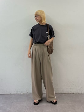 「GEVACO（ゲバコ）のアイテム」を使った、ayakaさん（レディース・158cm）の春コーディネート