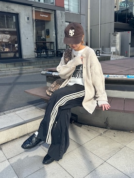 「etsinta（エシンタ）のアイテム（パンツ）」を使った、ayakaさん（レディース・158cm）の冬コーディネート