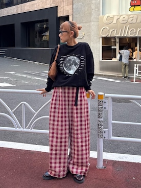 「アイテム（スウェット）」を使った、ayakaさん（骨格ウェーブ・レディース・158cm）の秋コーディネート