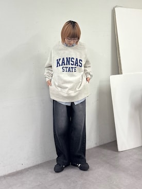 「アイテム（ブラック系）」を使った、ayakaさん（レディース・158cm）の冬コーディネート