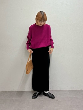 「アイテム（ローファー）」を使った、ayakaさん（レディース・158cm・20代）の冬コーディネート