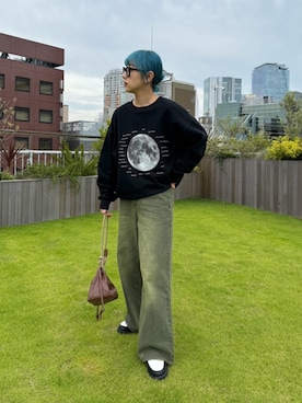 「アイテム（スウェット）」を使った、ayakaさん（レディース・158cm・20代）の夏コーディネート