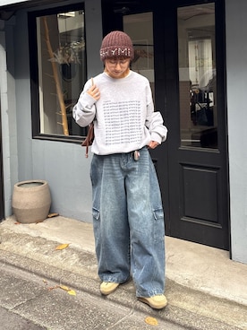 「アイテム（スウェット）」を使った、ayakaさん（レディース・158cm・20代）の冬コーディネート