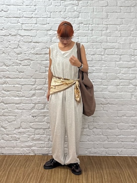 「アイテム（オールインワン・サロペット）」を使った、ayakaさん（レディース・158cm・20代）の夏コーディネート